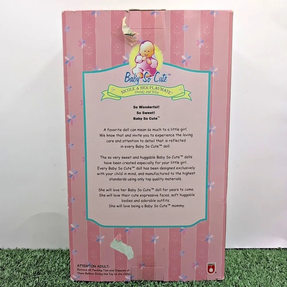 Vintage 1987 Precious Playmates Doll 1987 Nicole &‎ Her Playmate - New in Box